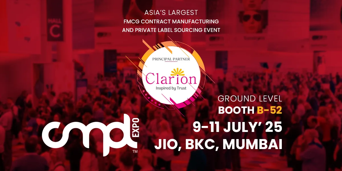 Clarion at CMPL Expo 2025 Booth B-52 Invitation Poster